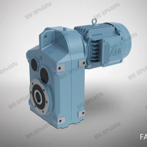 f series fa parallel shaft helical gear reducer with hollow output shaft mounting
