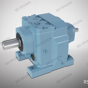 rx series single stage foot mounted shaft extension helical gear reducer (复制)