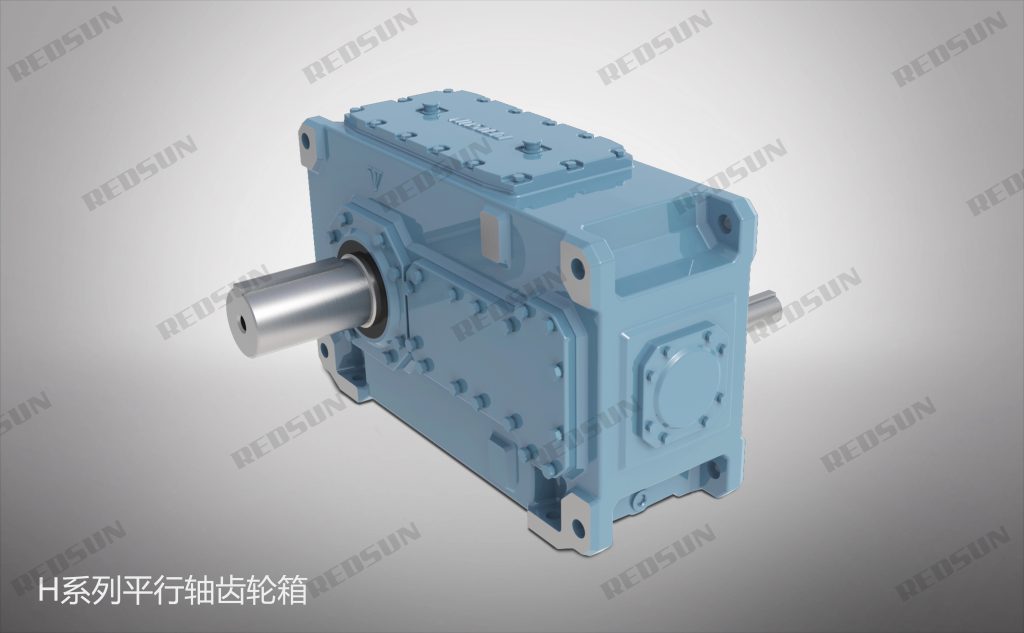 h series heavy duty parallel shaft industrial gear reducer